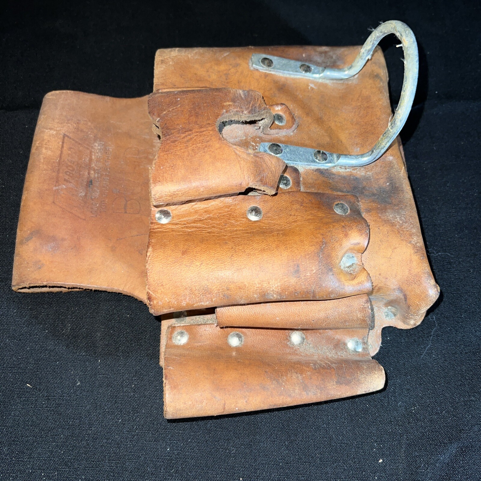 VTG Wal Tools Wallboard Pocket Standard Tool Pouch 815R Heavy Duty Leather USA