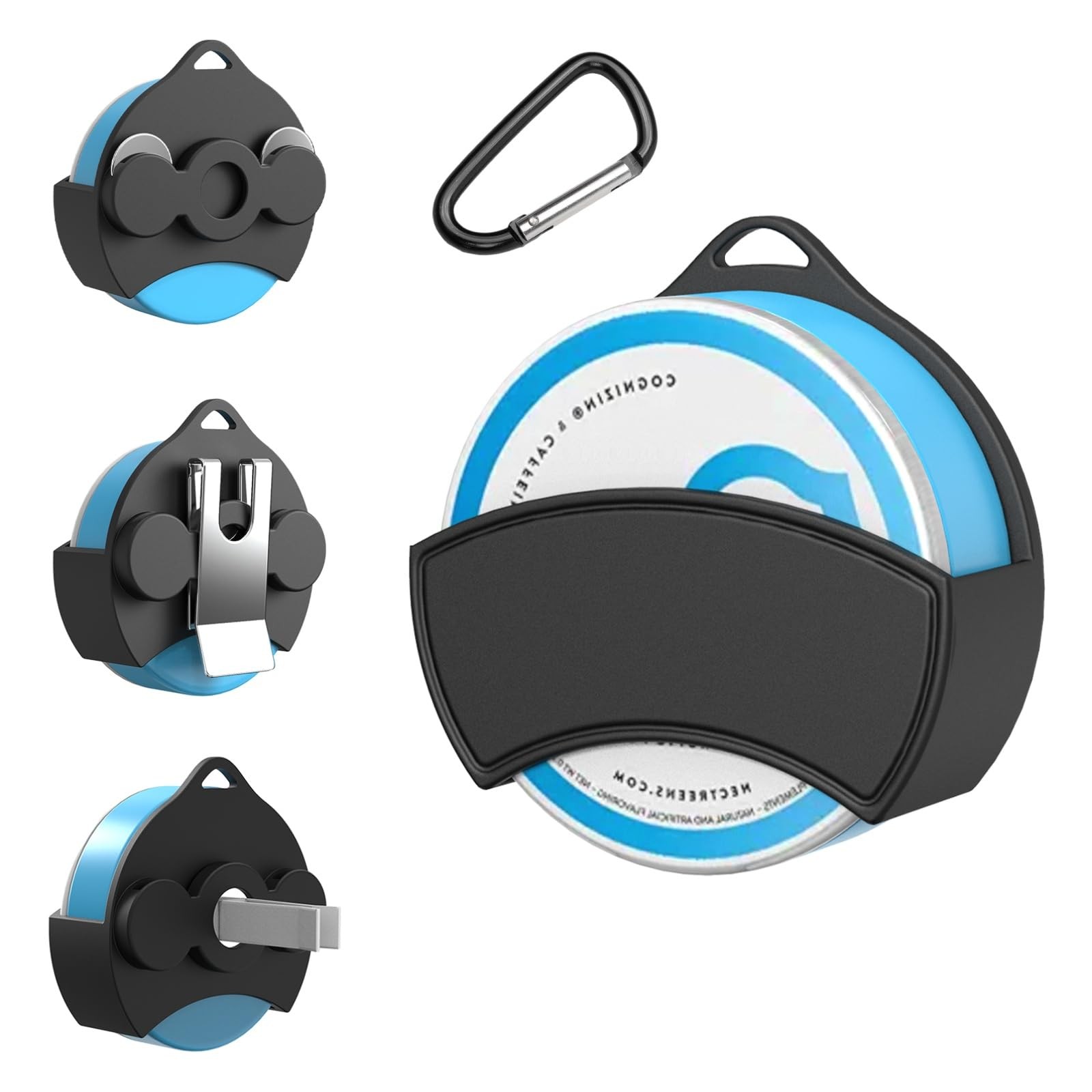 Zyn Holster Clip – Silicone Belt Clip & Magnetic Mount for ZYN, NZE, Alpha Po…