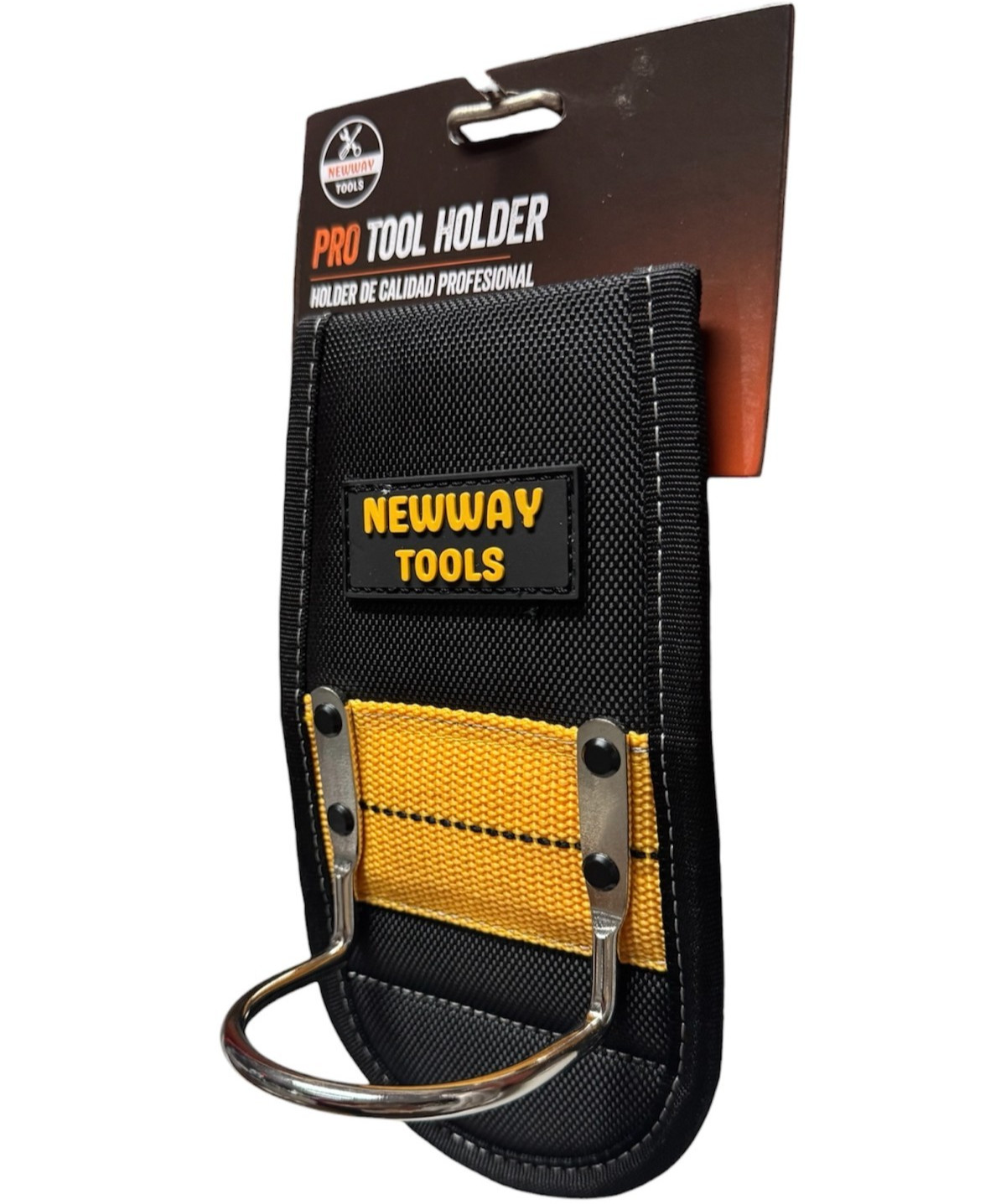 Pro Hammer Holder w/ Clip/Belt Loop – Hammer Loop – Tool Belt Hammer Holster