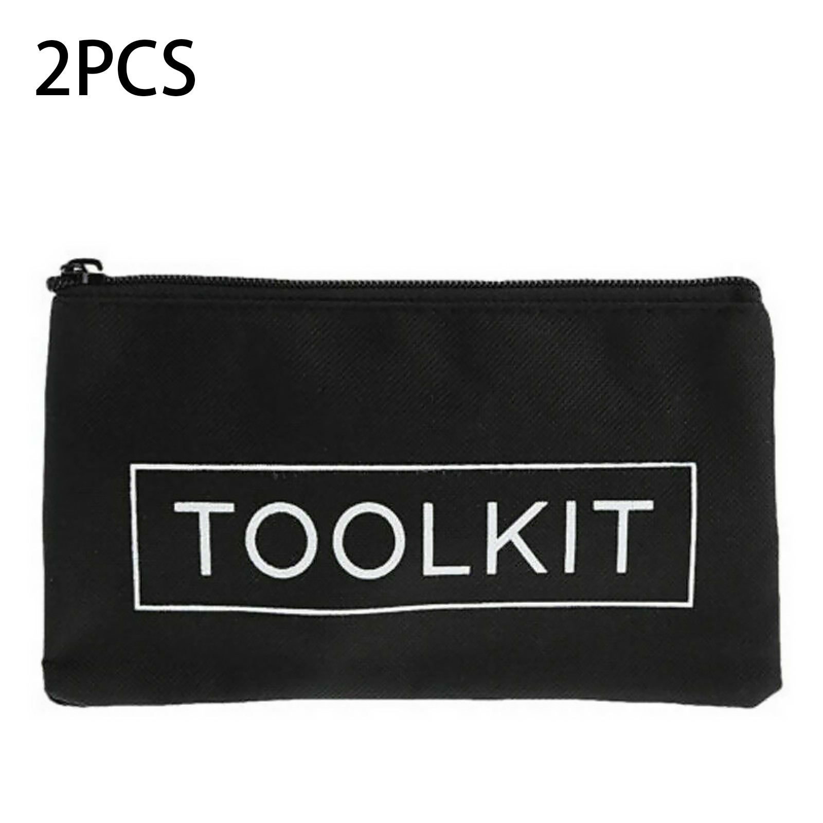 2Pcs Lightweight Waterproof Oxford Cloth Organizer Pouch Zipper Tool Bag Gadgets