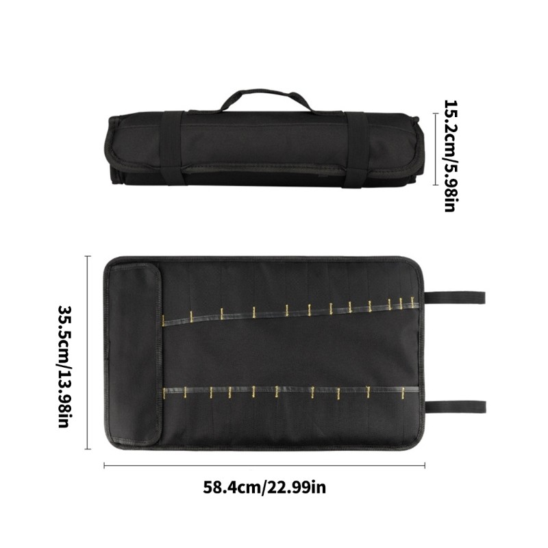 Portable Compact Tool Roll For Easy Carry And Organization Of Household Tool