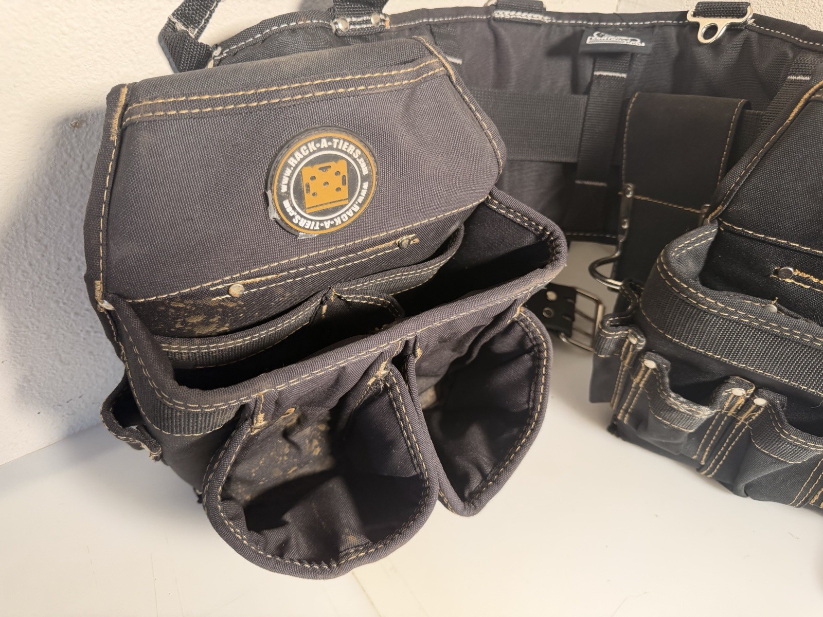 Gatorback Contractor Pro Black Tool Utility Belt Pouch Adult #BACKROOM
