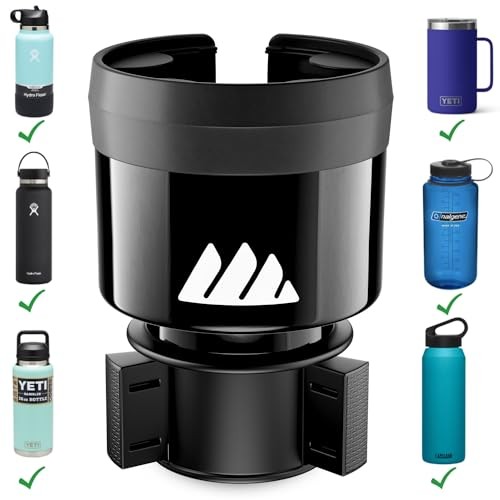 Hydro Expander – Car Cup Holder Expander Organizer with Adjustable Base Black