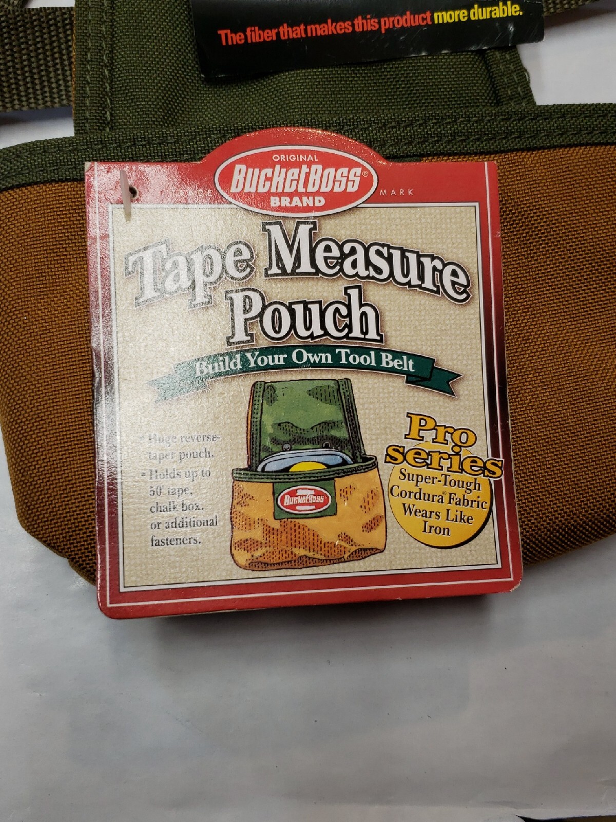 NEW Bucket Boss Tape Measure Pouch Model# 54011 w Belt Pro Series Cordura Fabric