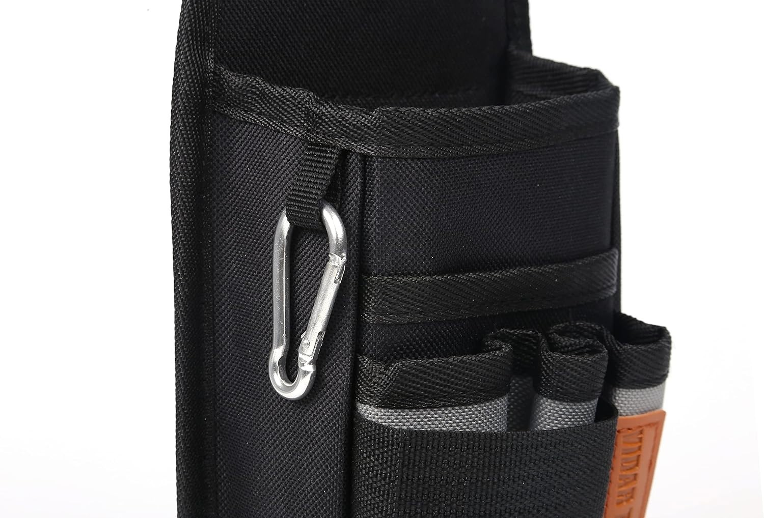 Efficient Tool Pouch with Heavy-Duty Clip – 5 Pocket Nylon Organizer for Pros