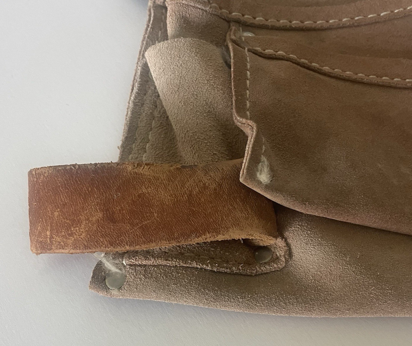 Nicholas Heavy Split Cowhide Leather Tool Belt Handyman 493X Pouch Carpenter USA