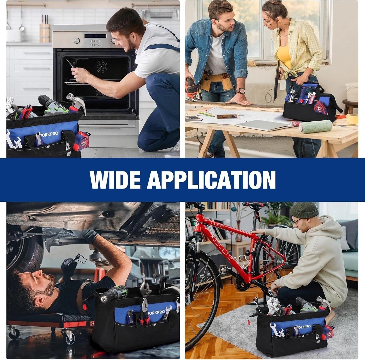 Versatile 13-Inch Tool Bag with Multiple Pockets – Organize Your Tools with Ease