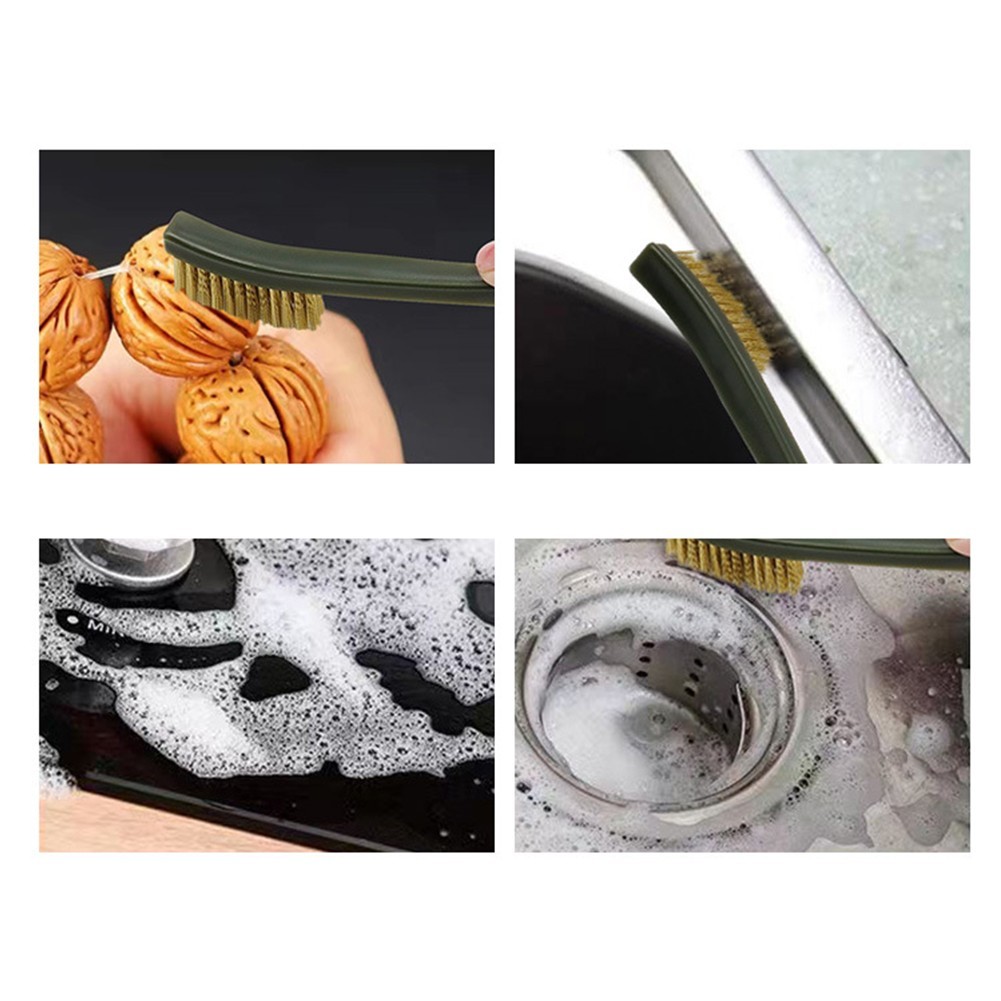 Steel Wire Brush Nylon Pick Set Easy to use Design Effective Car Cleaning