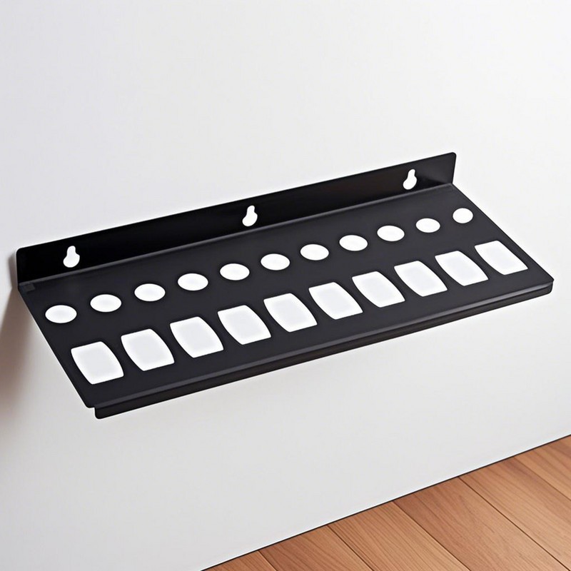 Wall Mount Tool Organizer Rack for Screwdrivers Wrench Garage Storage.