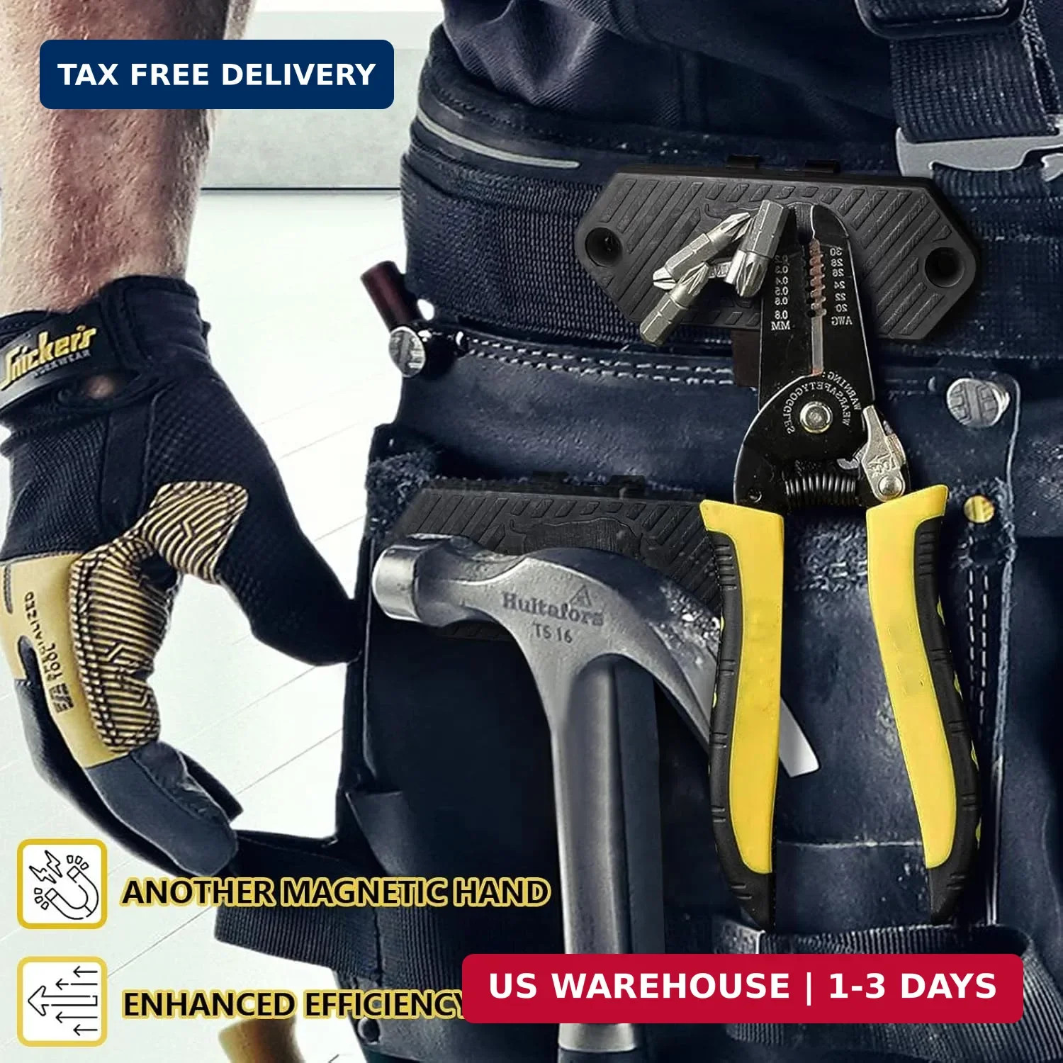 Magnetic Tool Holder, Strong Magnetic Tool Belt Clip, Magnetic Tool Holder Stora