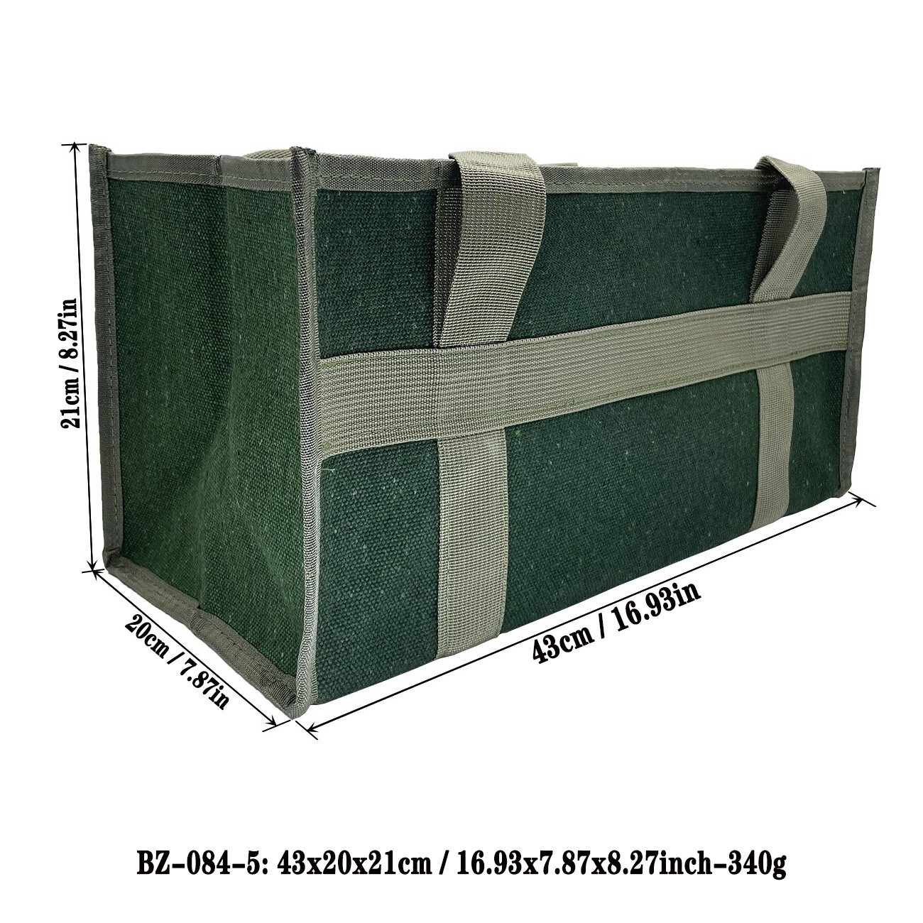 17inch Multi-Purpose Open Tote Tool Bag large space Heavy Duty 16.93×7.87×8.27in