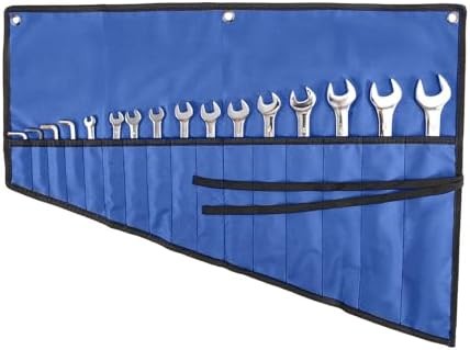 Wrench Organizer,Tool Roll Pouch – 16-Pocket Waterproof Oxford Cloth Wrench Roll