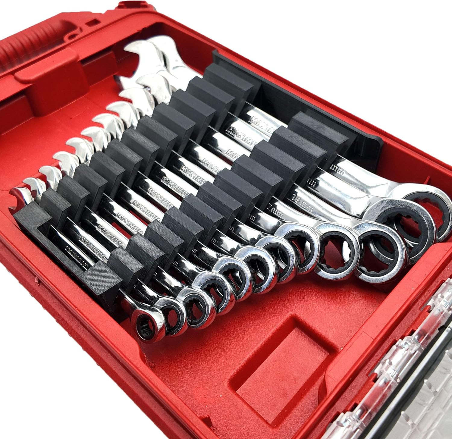Wrench Liner and Insert for Milwaukee Packout Slim Storage Organizer