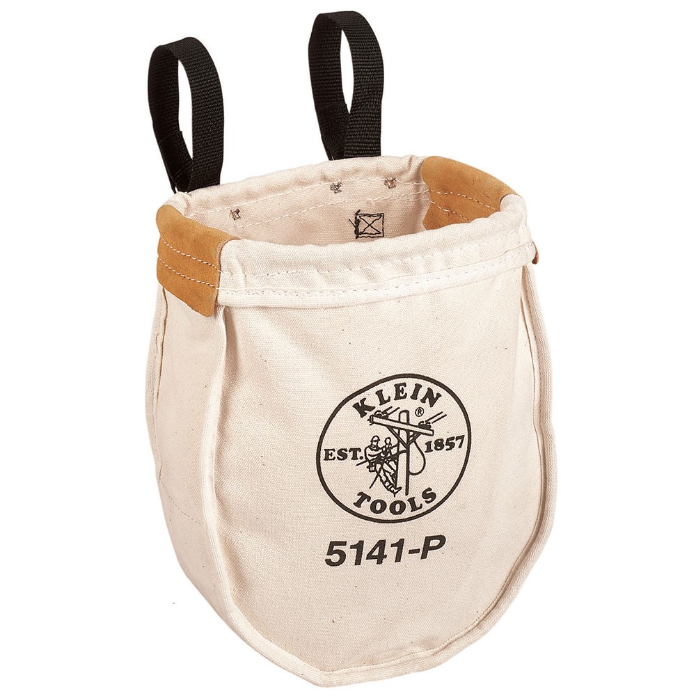 Klein Tools 5141P Extra-Large Natural Canvas Utility Tool Bag 10x5x12