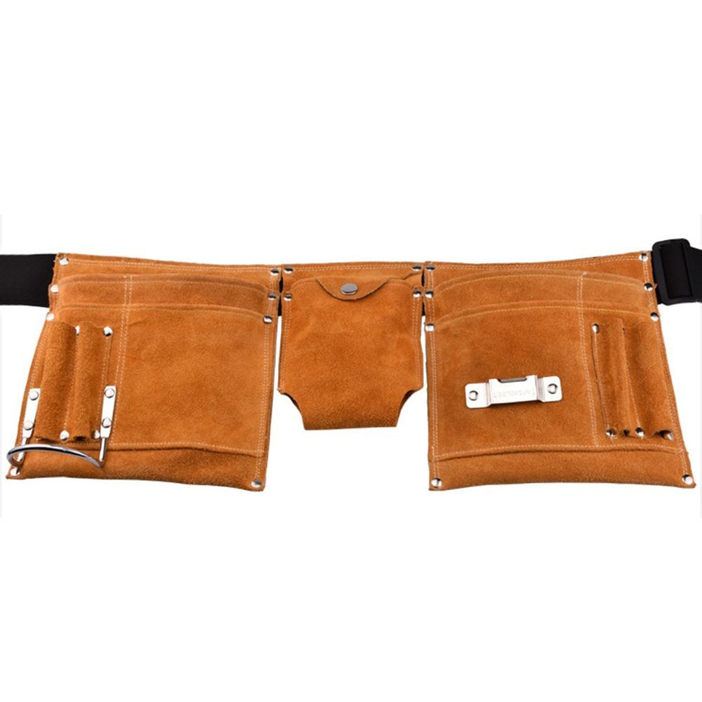 KA Tool Pouch Work Bag Leather Belt For Carpenter Maintenance Electrician Worker