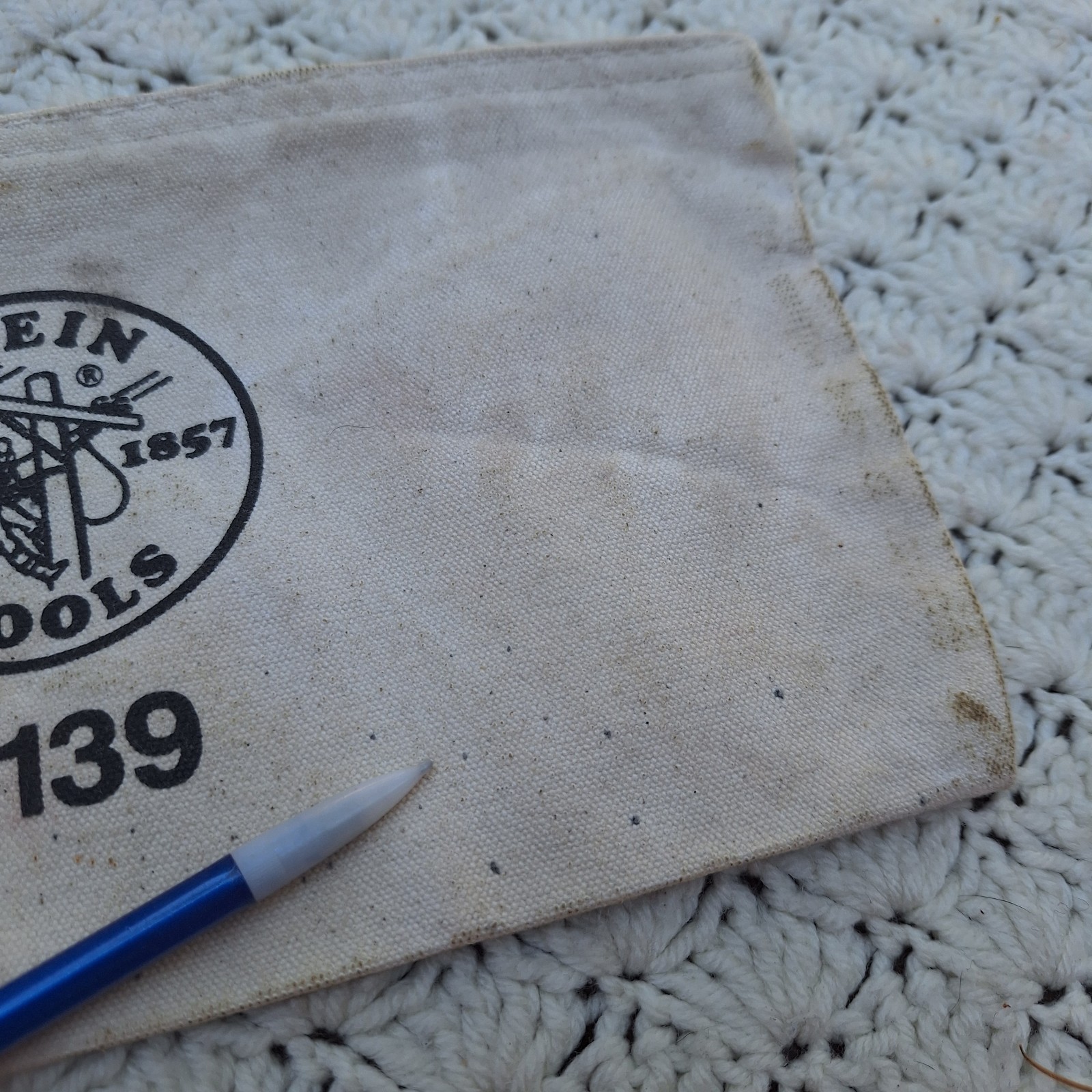 Klein Tools 5139 Zipper Bag Canvas Tool Pouch Heavy Duty USA Made – 12″x6.5″