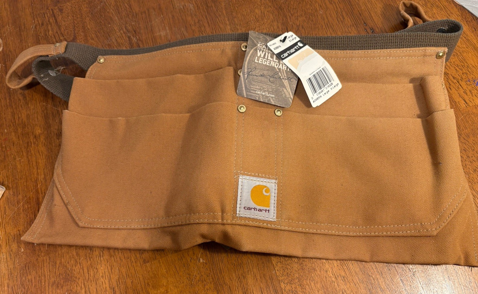 Carhartt Brown Duck Waist Adjustable Tool Belt A09 BRN L/XL New With Tags