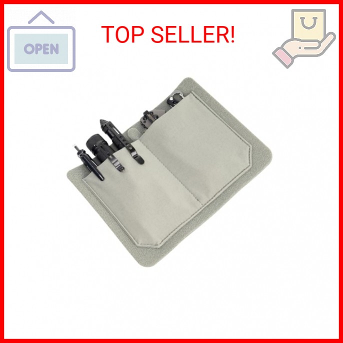 Stretch Pocket Organizer Insert Attachment for Backpack, Small Hook and Loop Pou