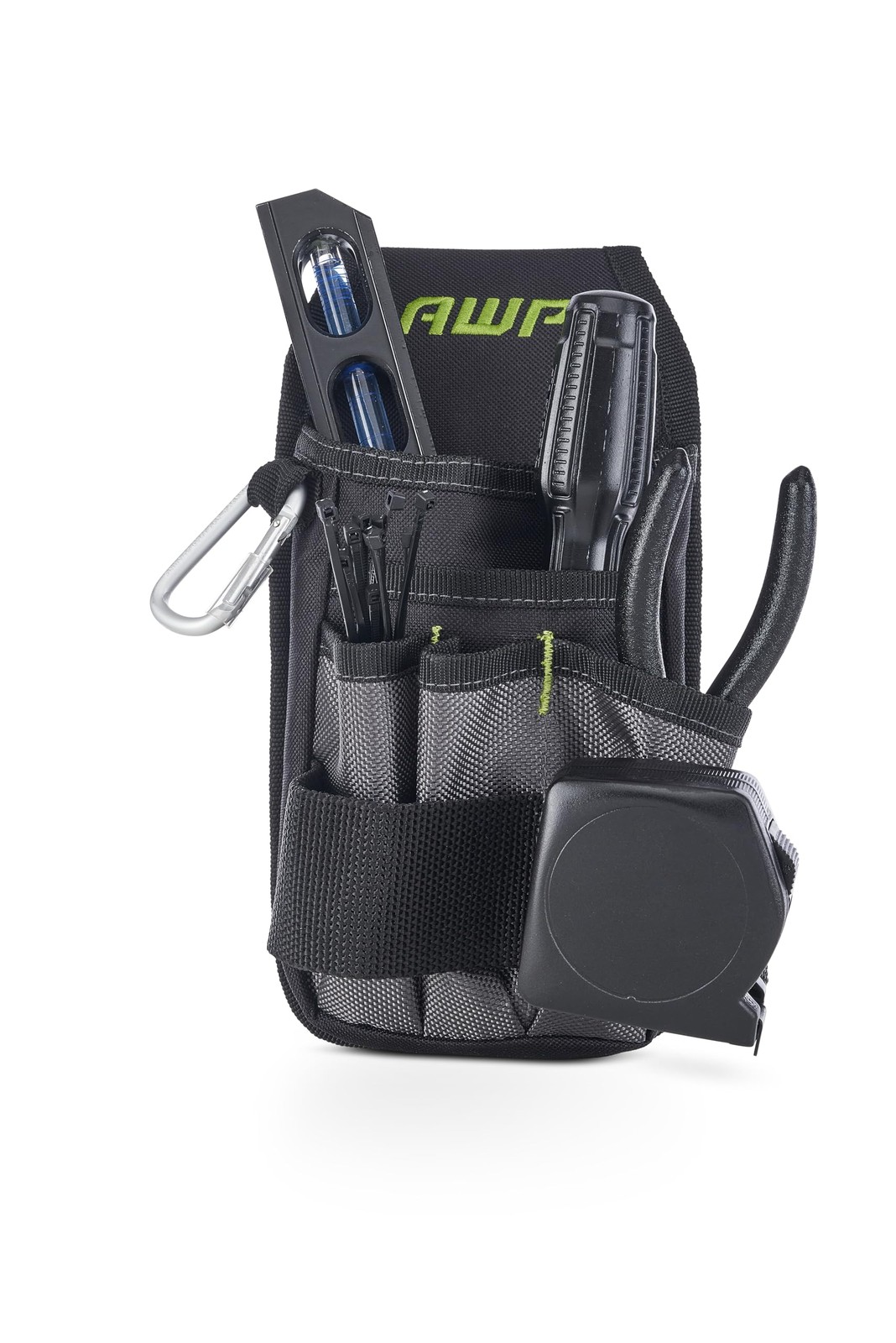 AWP Premium Tool Pouch Organizer with 7 Pockets for Electricians and Craftsmen