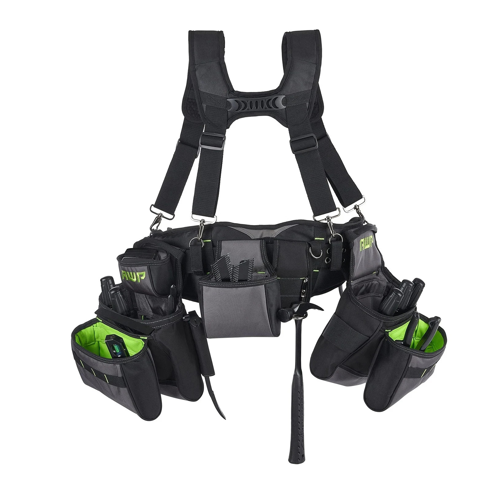 TrapJaw Pro Framing Tool Rig, Heavy-Duty Work Belt Organizer with Pockets