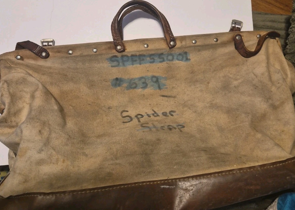 Klein Tools Bag 5102-24 Heavy Canvas 24″ Lineman Storage Tote Vintage