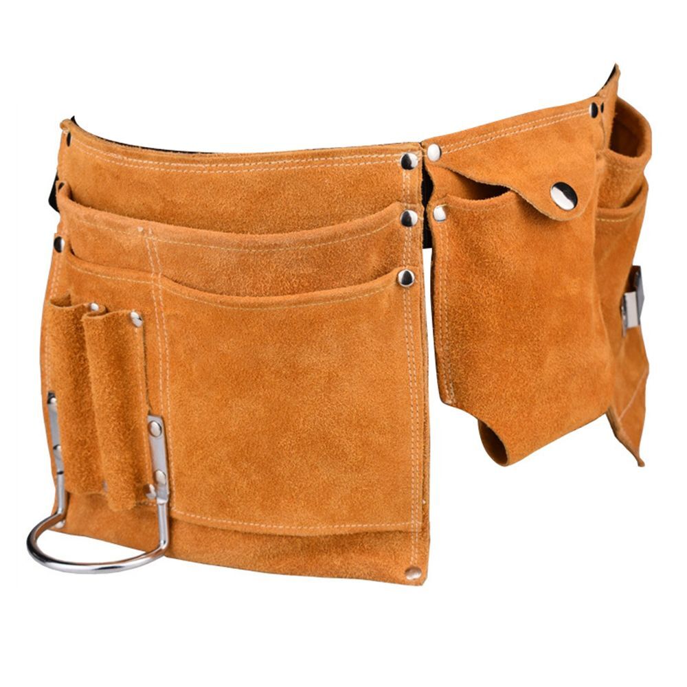 KA Tool Pouch Work Bag Leather Belt For Carpenter Maintenance Electrician Worker