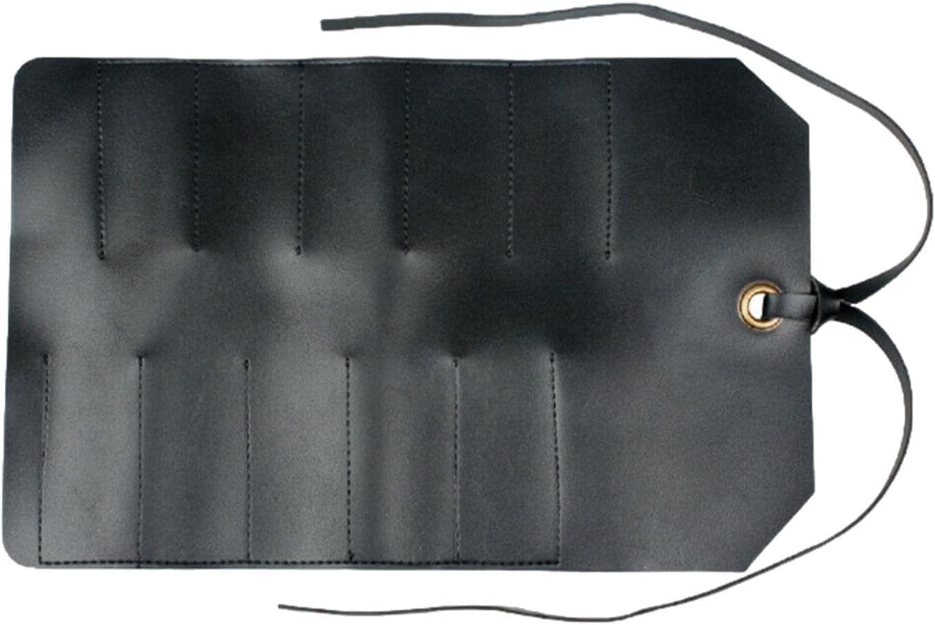 Leather Tool Roll Pouch 10 Slots Portable Carrying Case Full Grain Skin