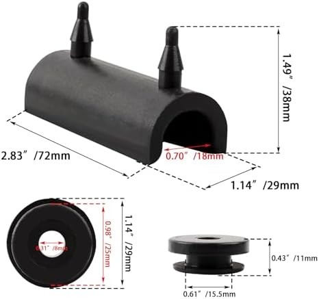 Hard Saddlebag Rubber Grommets & Support Cushions for Harley 2014-2025 | for Roa