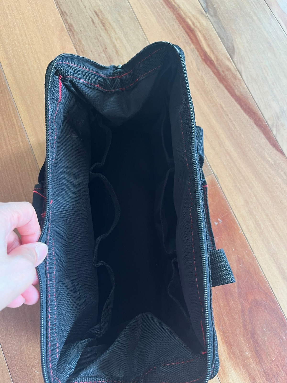 WORKPRO 15″ Zipper Wide Mouth Tool Storage Bag Case *EUC*