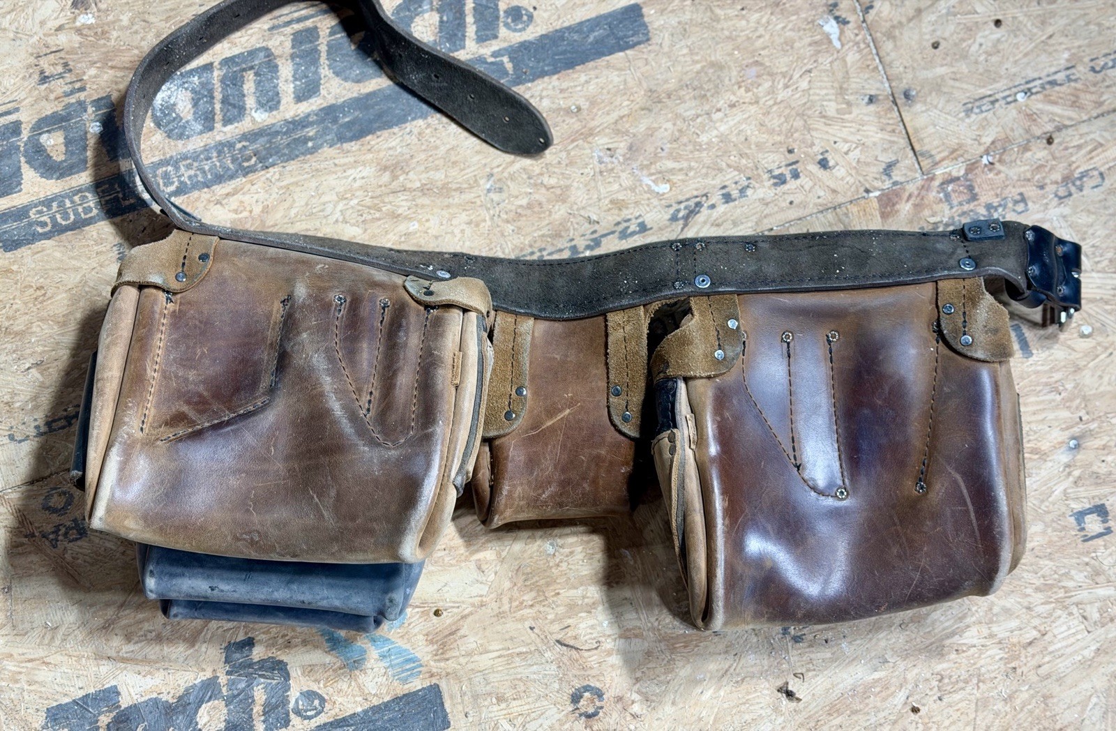 Akribis Leather Trimmer Framer Tool Belt Brown adjustable waist occidental