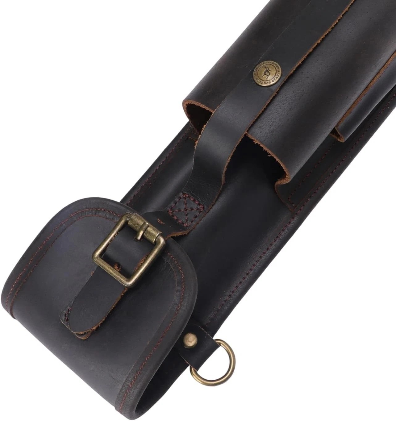 Handcrafted Leather Axe Sling with Pouch & File Holder for Campers & Loggers