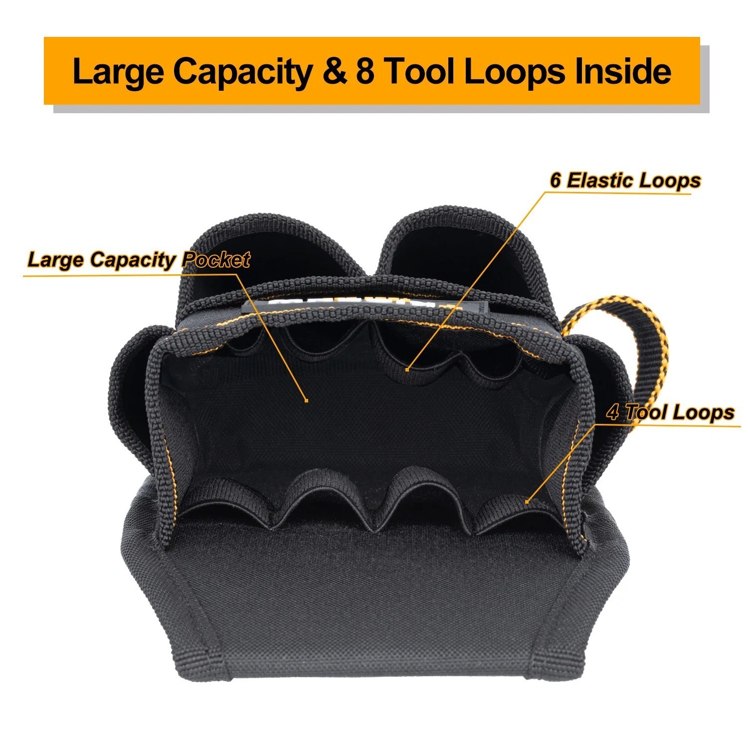 15 Pocket Tool Pouch Heavy Duty Utility Belt Electrician Work Bag Holder