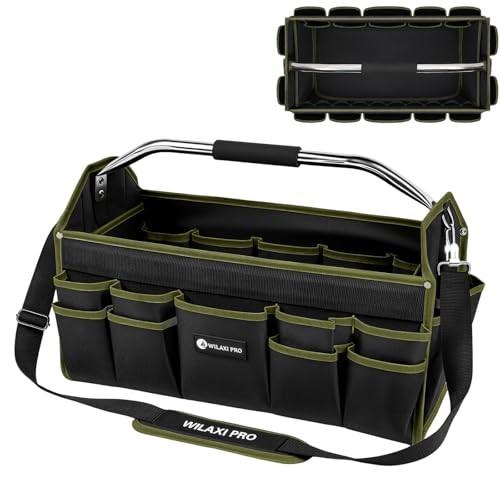 20in Foldable Open Top Tool Bags for Men – Heavy Duty – 20INCH