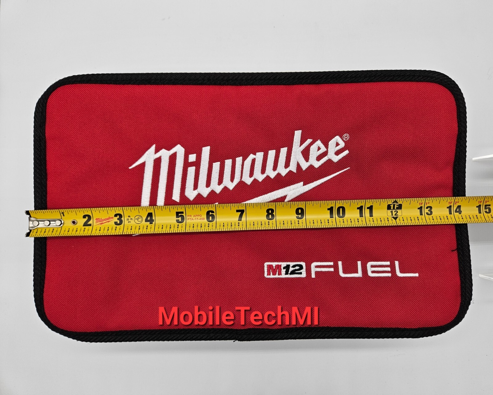 NEW Milwaukee FUEL Logo 14” M12 Zipper Contractor Soft Case Tote Empty Tool Bag