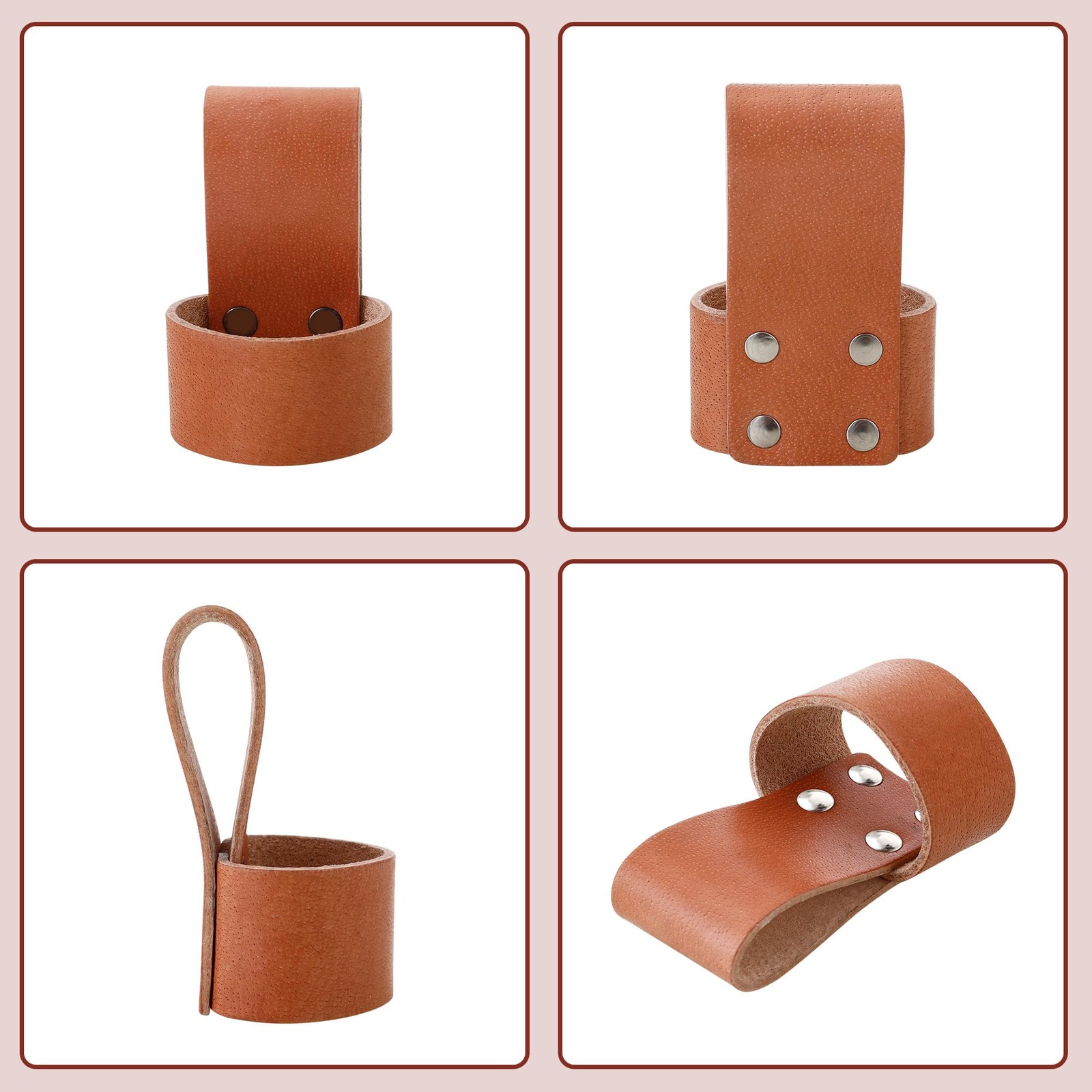 Premium Leather Multi Tool Carrier Holster with Belt Loop, Small Brown Hammer…
