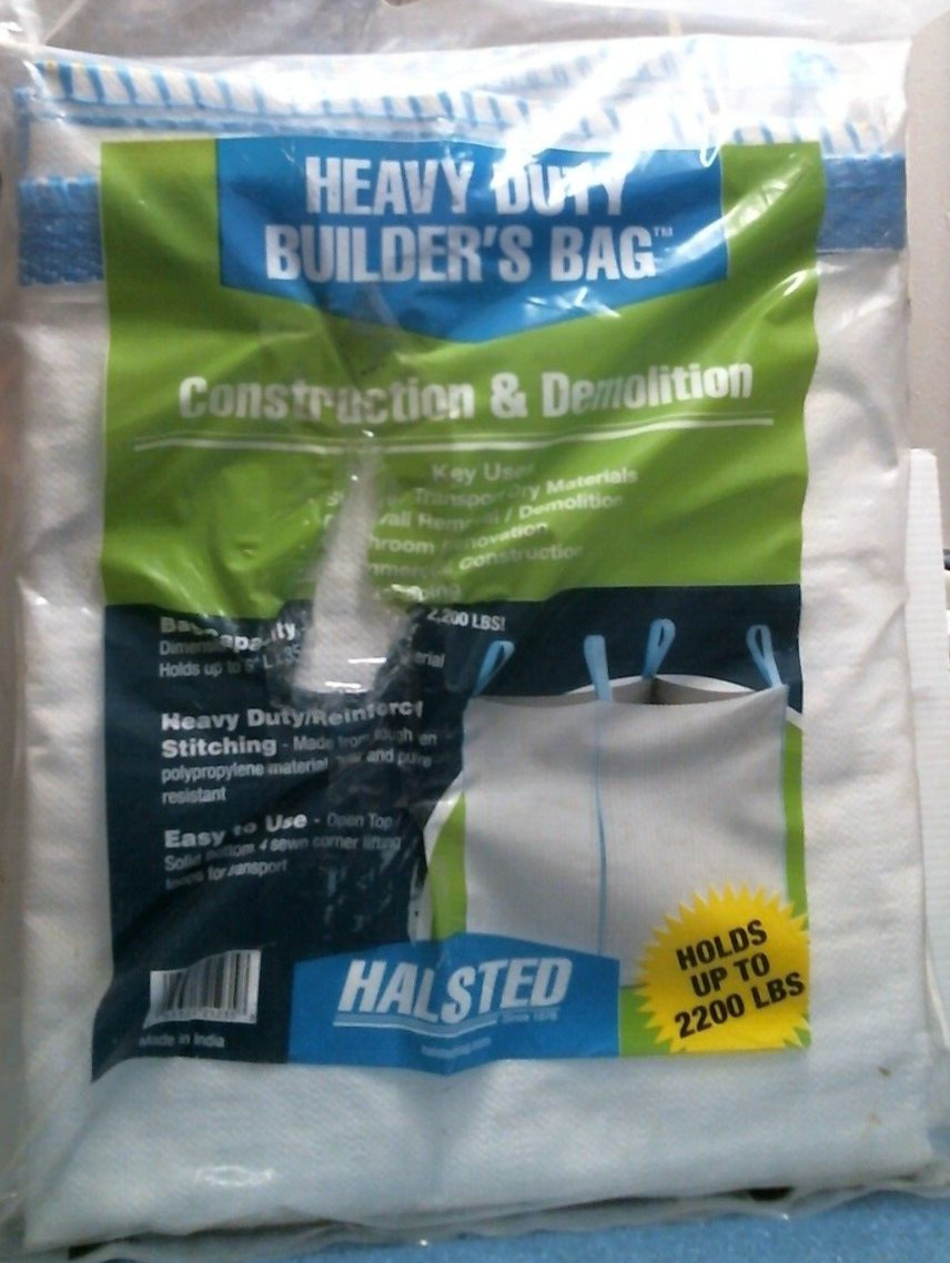 Halsted Heavy Duty Builders Bag, WHITE (21235) FS