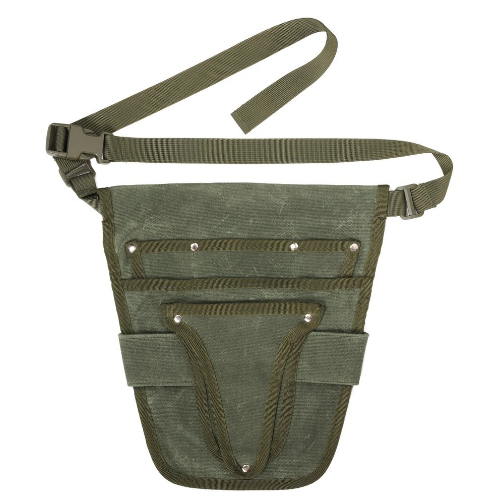 Garden Tool Belt Pouch Waterproof Canvas Multi Pocket Tool Bag