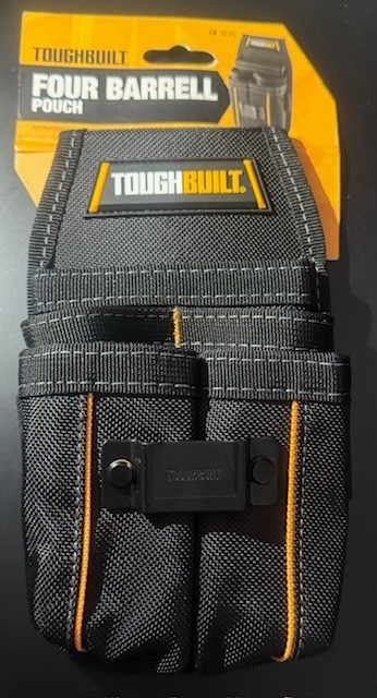 ToughBuilt Four Barrell Pouch Rear Pocket Flap Heavy Duty and Durable, TB-23