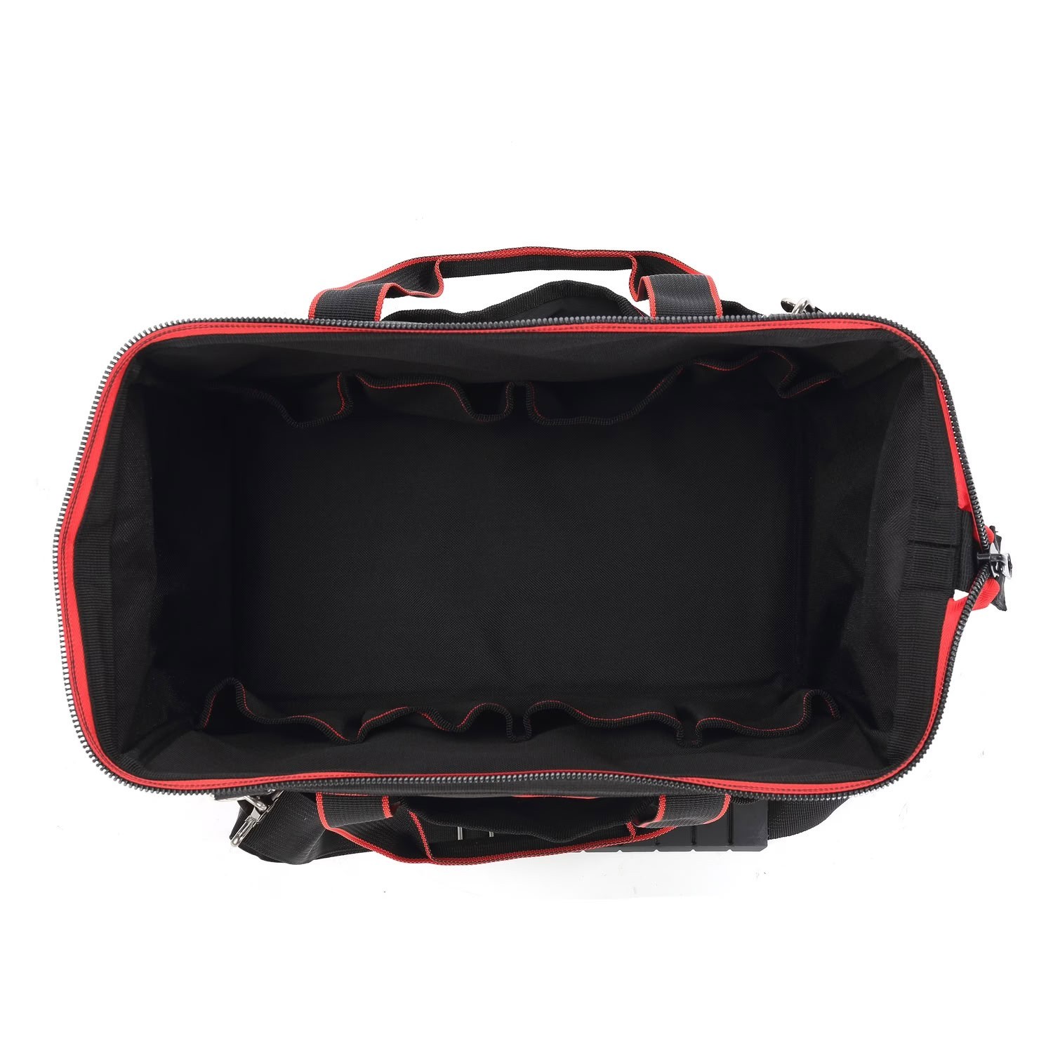 Hyper Tough 15″ Large Mouth Tool Bag Heavy Duty Wide Open Storage Organizer