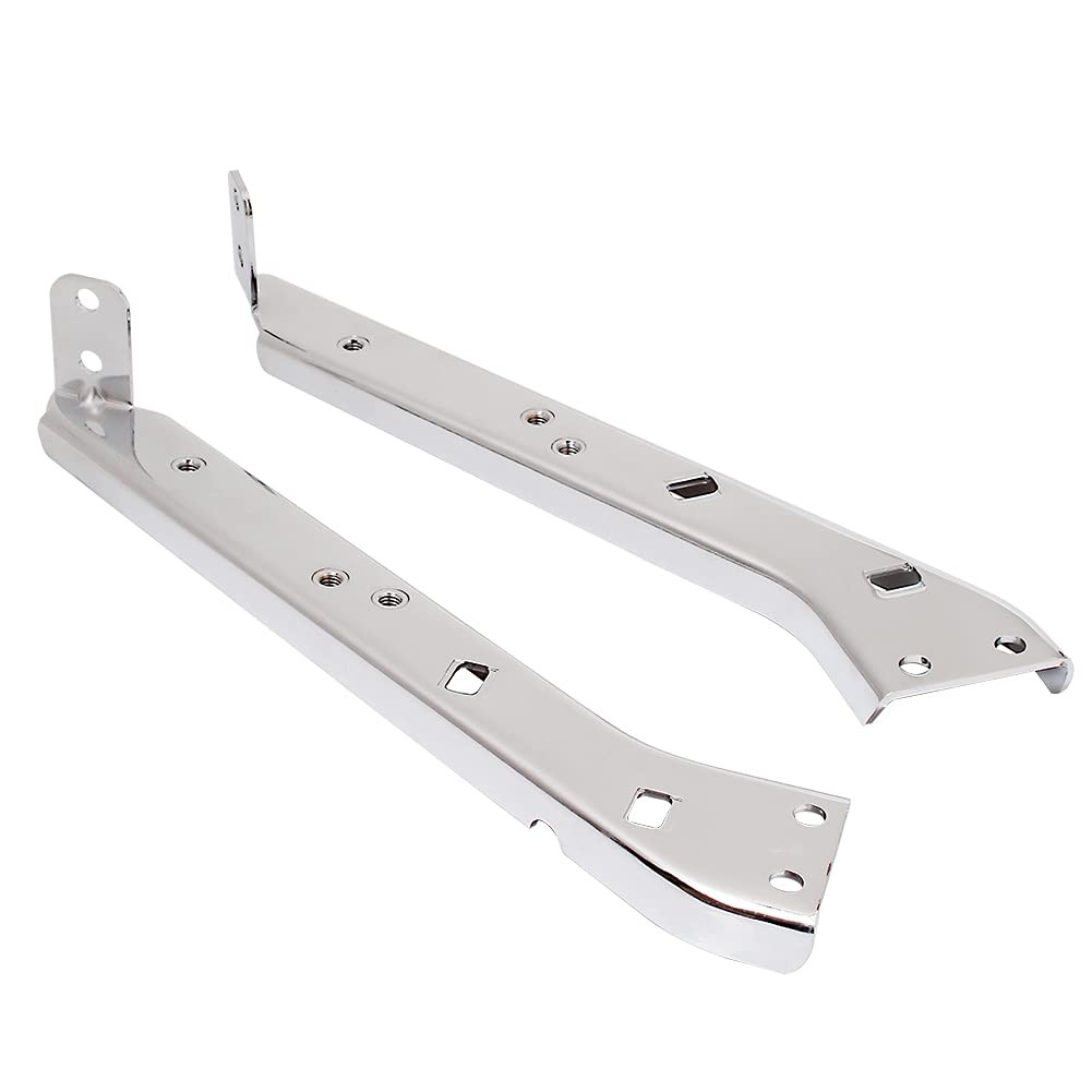 Chrome Saddlebag Rail Support Bracket Left & Right Side Fit for Harley Touring F