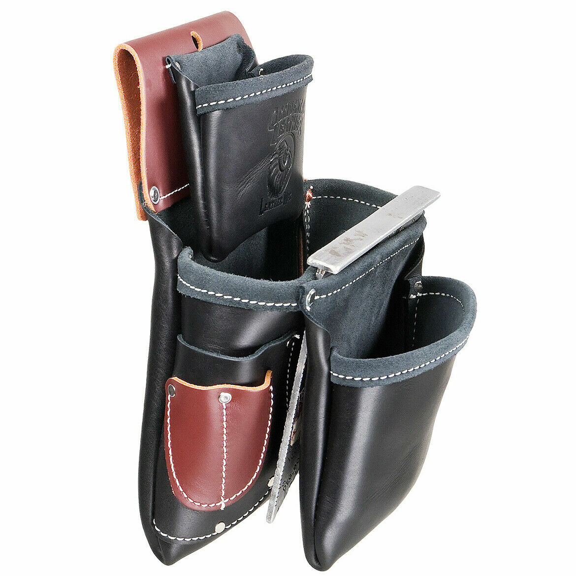 Occidental Leather B5060 3 Pouch Pro Fastener Nails Screws Bag Black