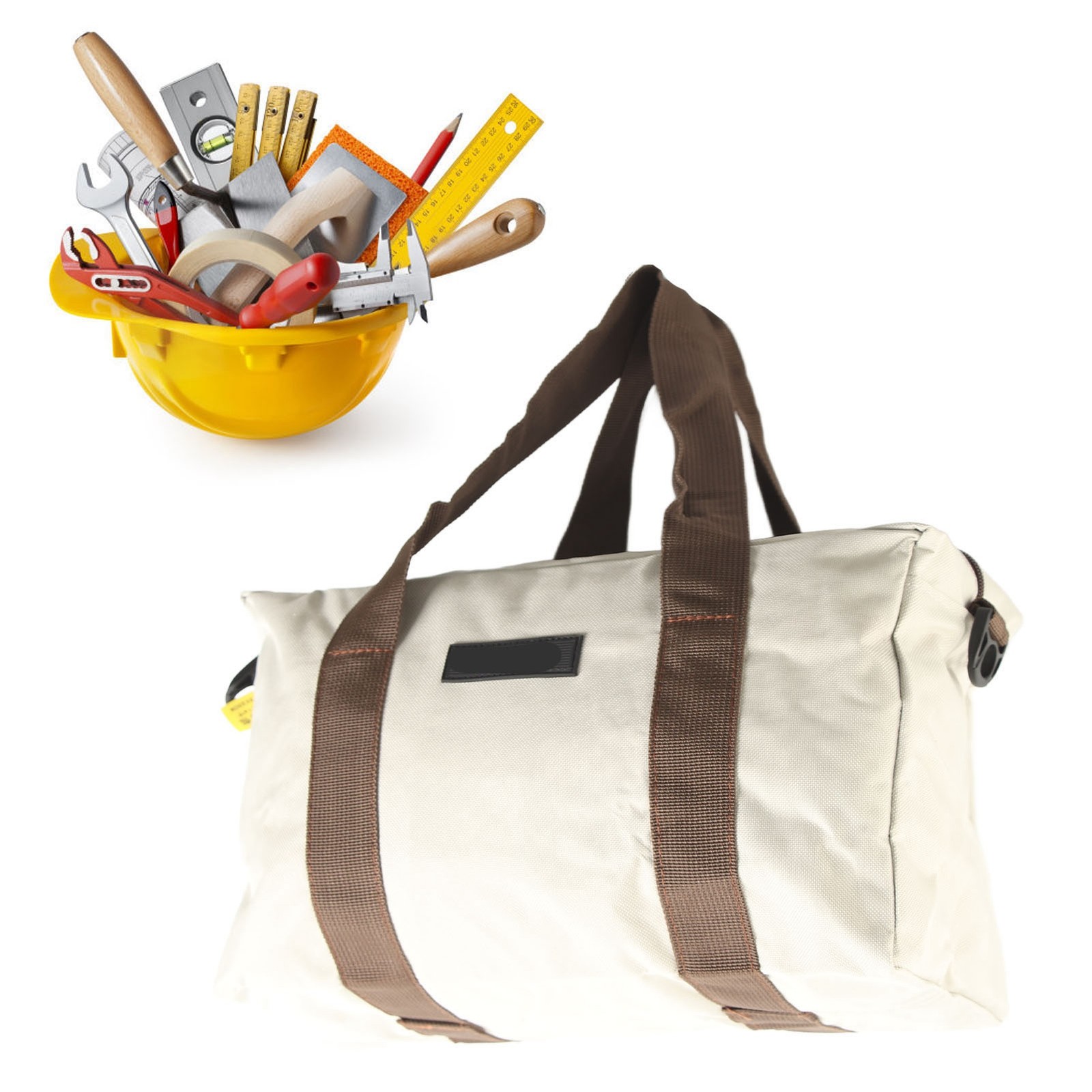 14in Wide Mouth Tool Bag Waterproof High Bearing Capacity Hardware Storage