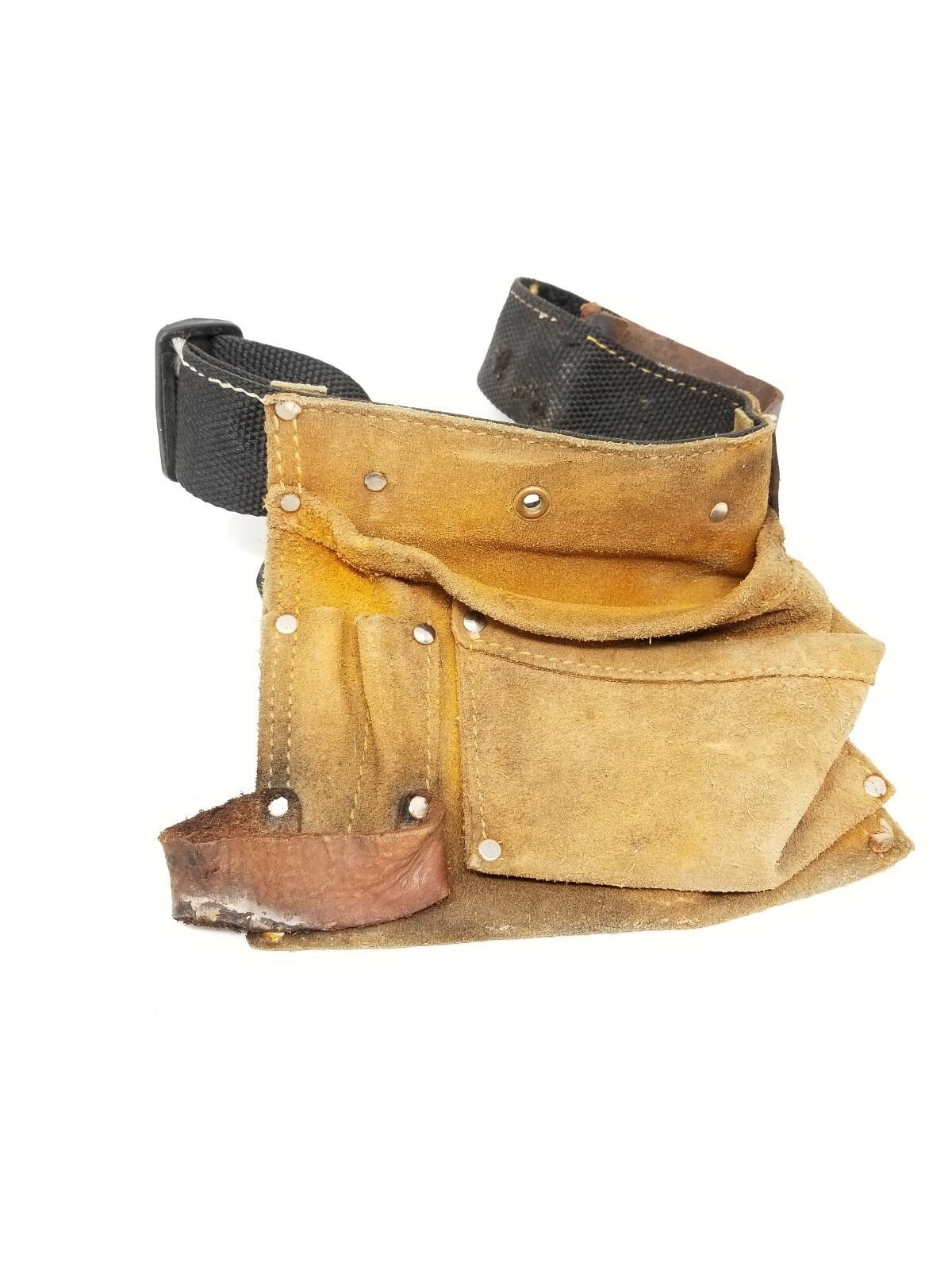 Vintage Custom Leather Craft No. 370X3 Work Gear Tool Pouch Belt Made In USA