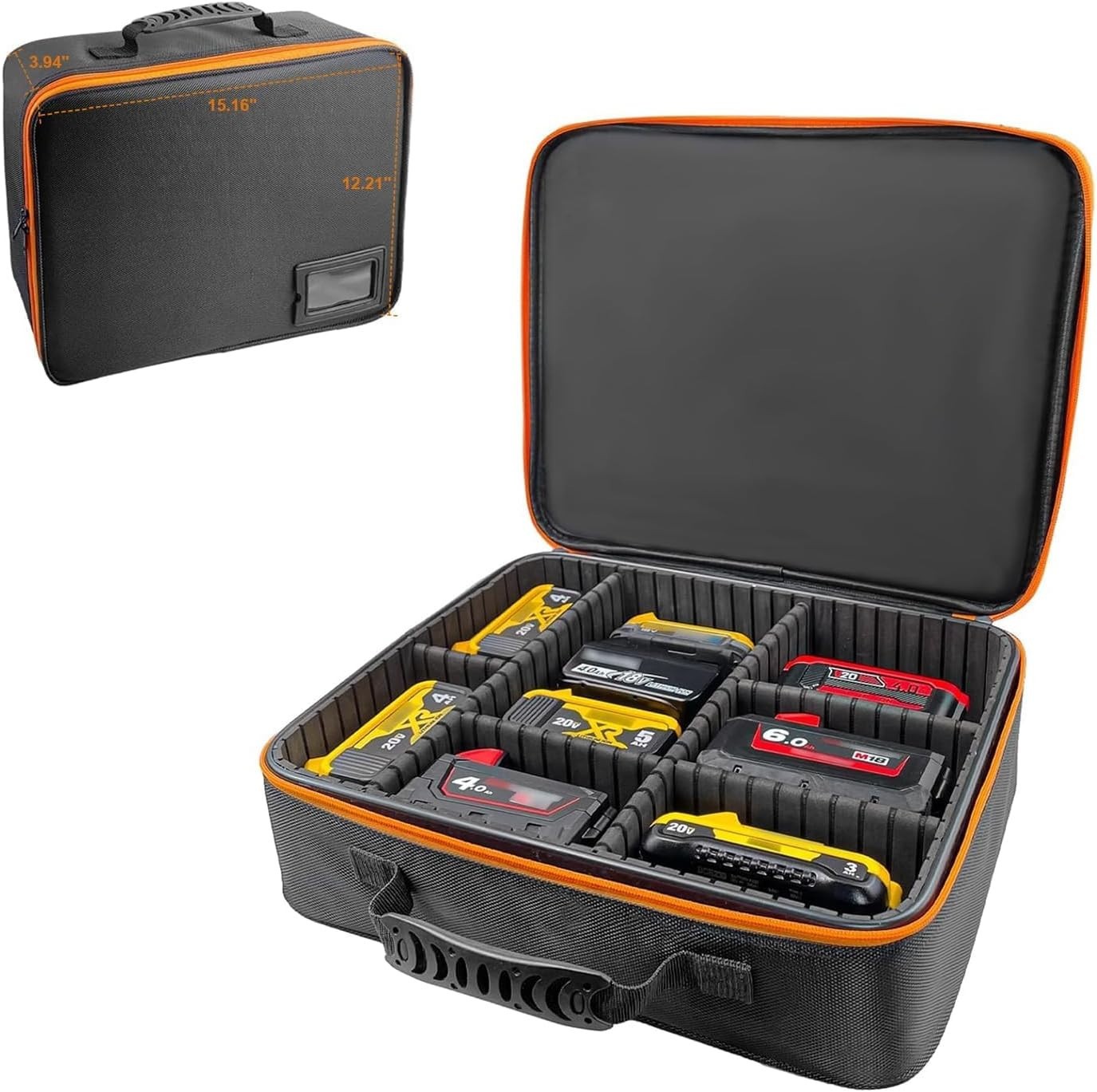 Versatile Storage Bag for Tool Batteries & Accessories