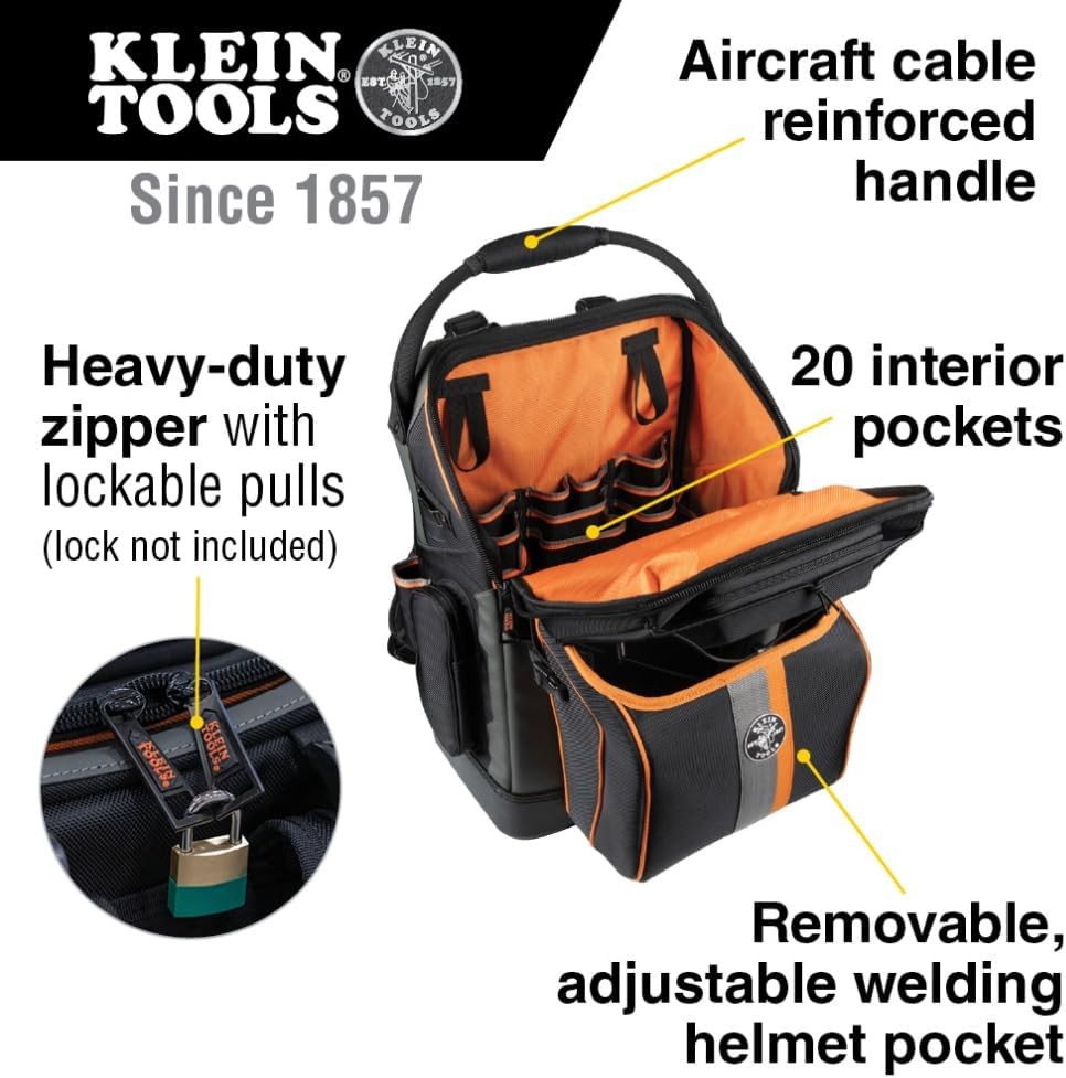 Klein 55665 Welder Backpack 36 Inch Bar Holder