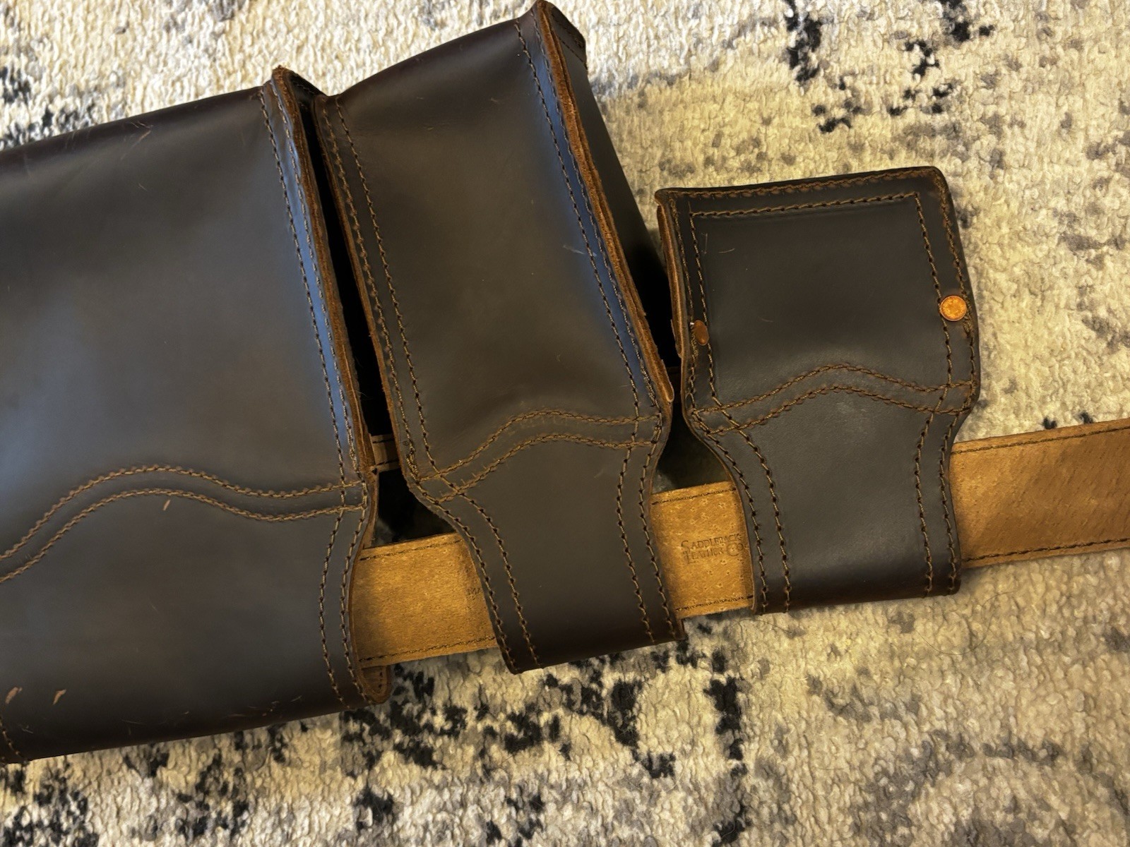 Saddleback Leather Tool Belt Set Brown