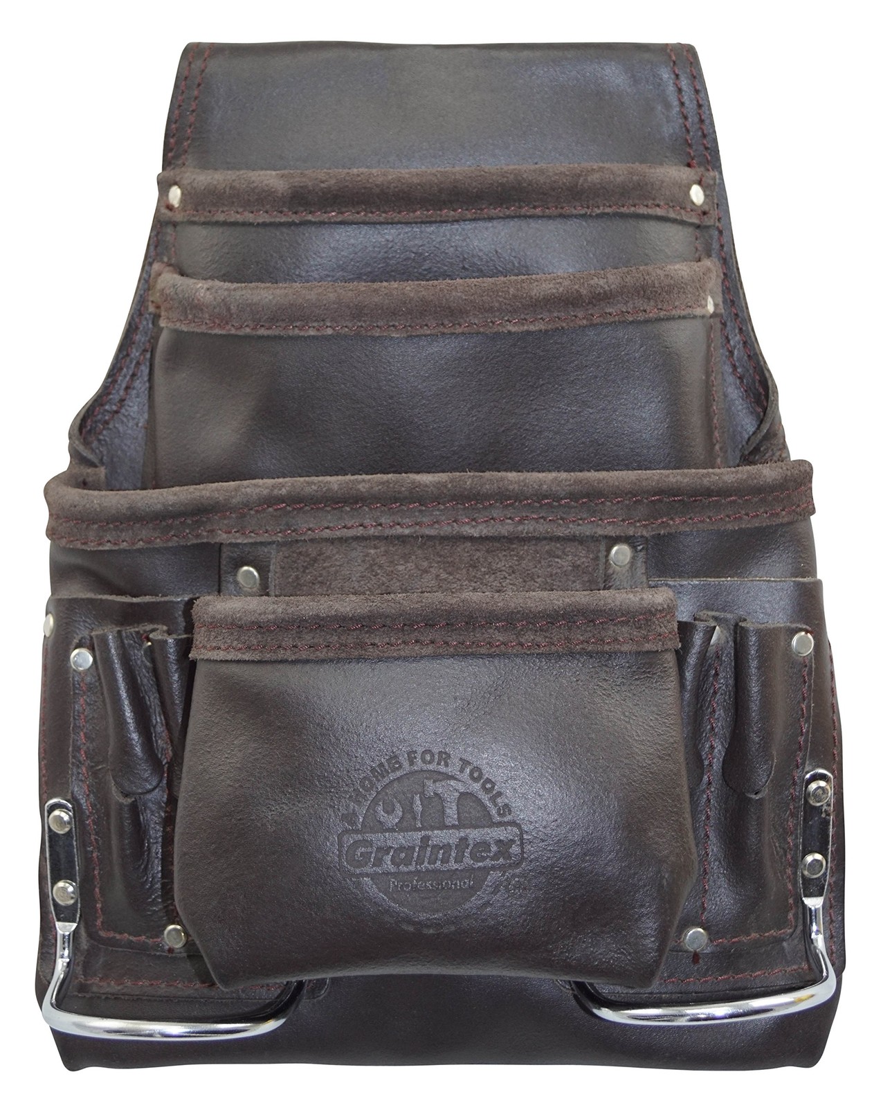 PS1234 10 Pocket Tool Pouch Oil Tanned Leather for Constructors, Electricians…