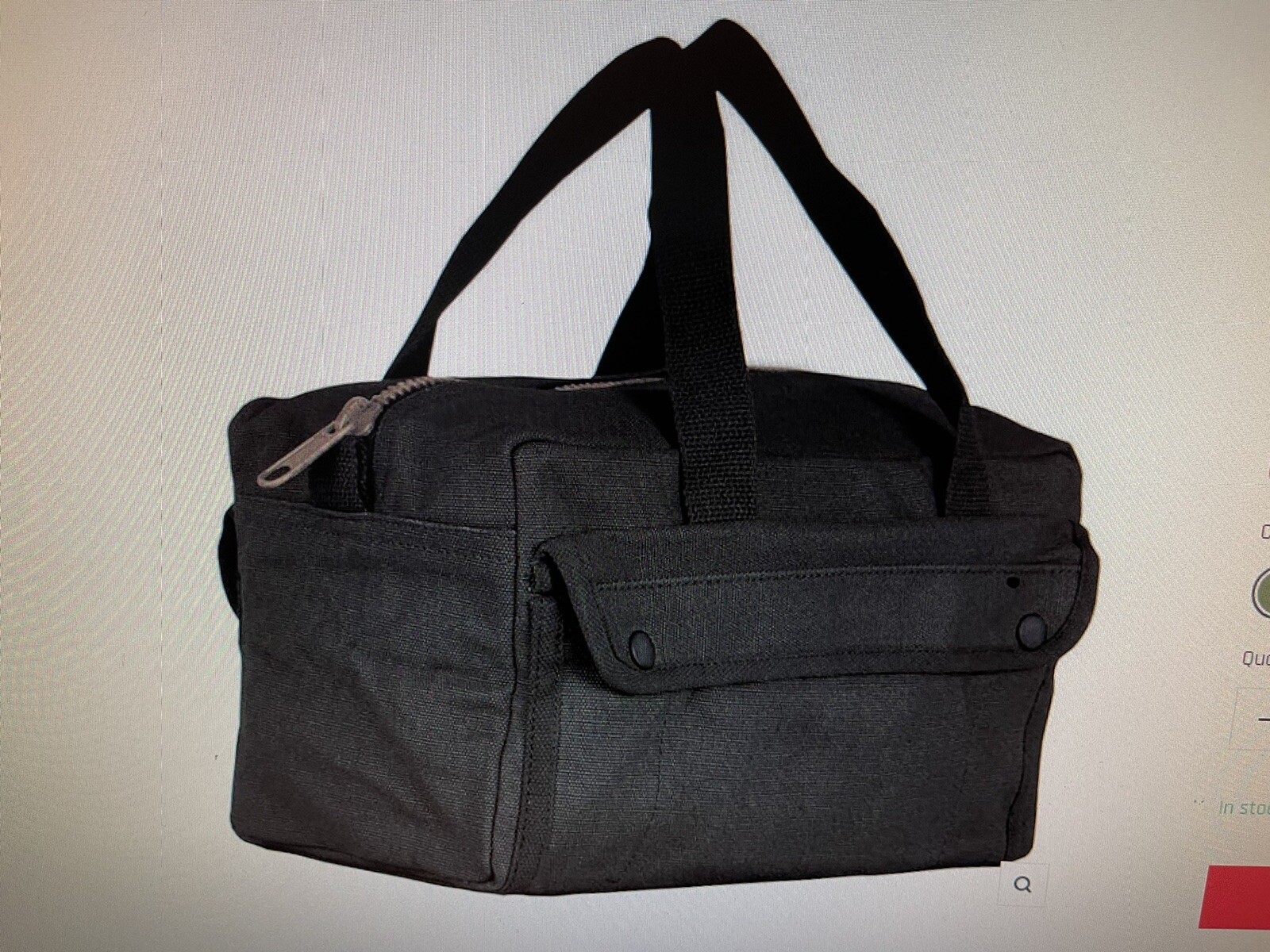 Military issued style Heavy duty Canvas tool,utility,cargo bag/brass Zipper