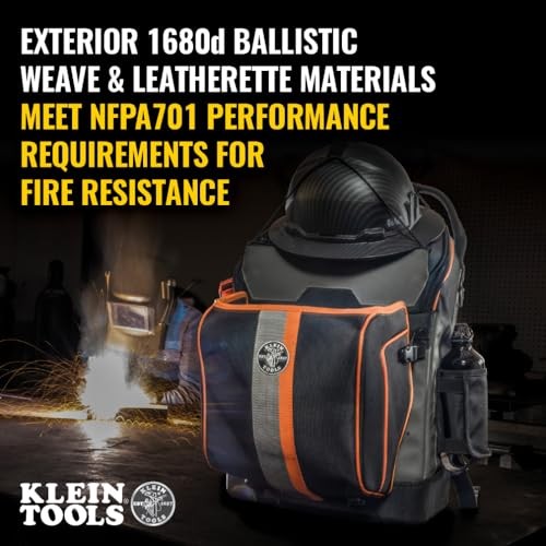 Klein Tools 55665 Ironworker Welder Backpack Fire Resistant
