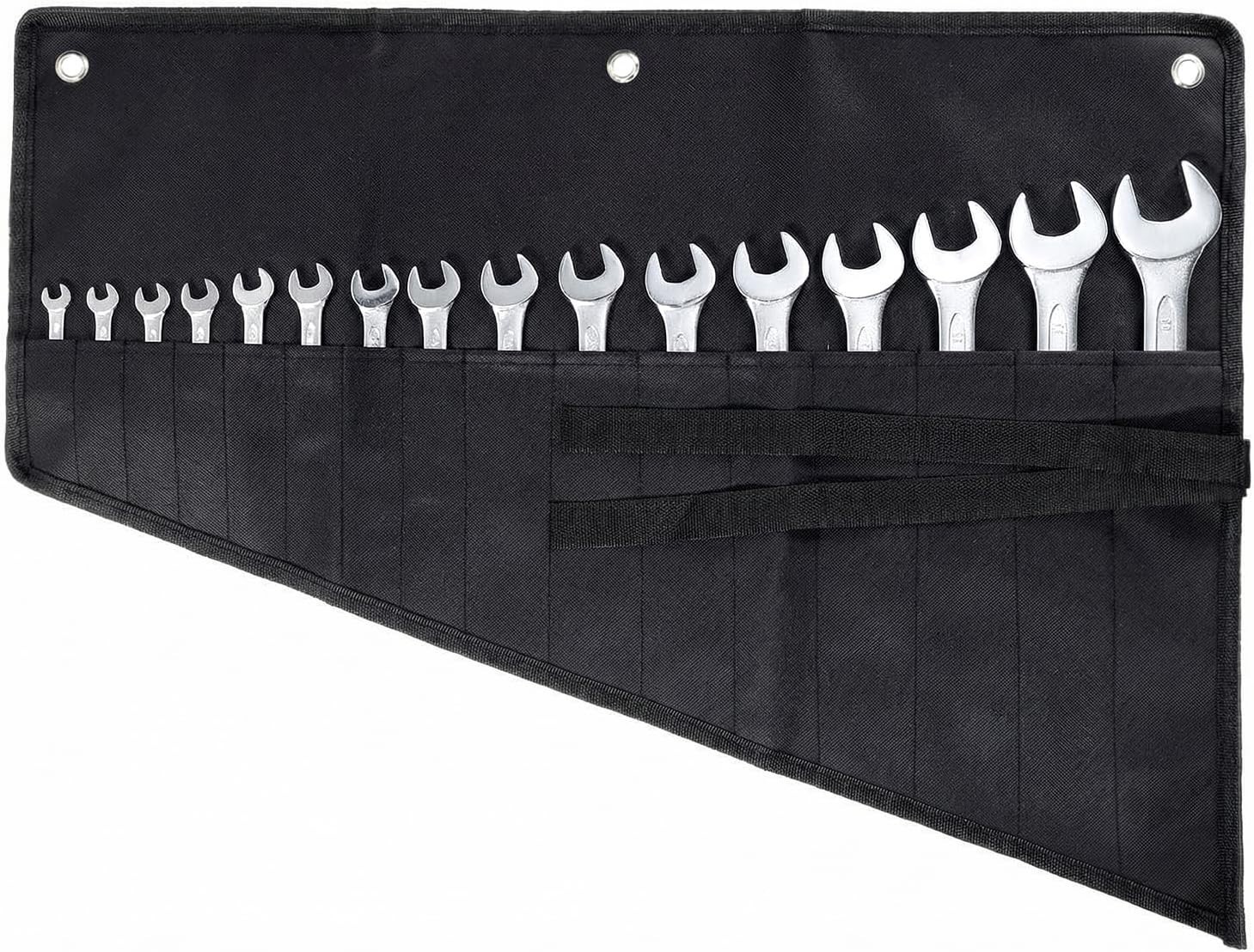 Wrench Organizer,Tool Roll Pouch – 16-Pocket Waterproof Oxford Cloth Wrench Roll